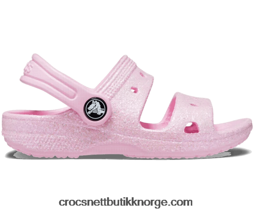 barn klassisk glittersandal for småbarn Crocs flamingo 6802D41455