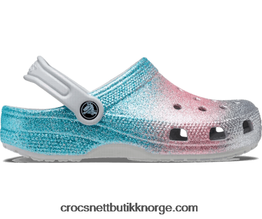 barn klassisk glittertresko for småbarn Crocs shimmer/multi 6802D41387