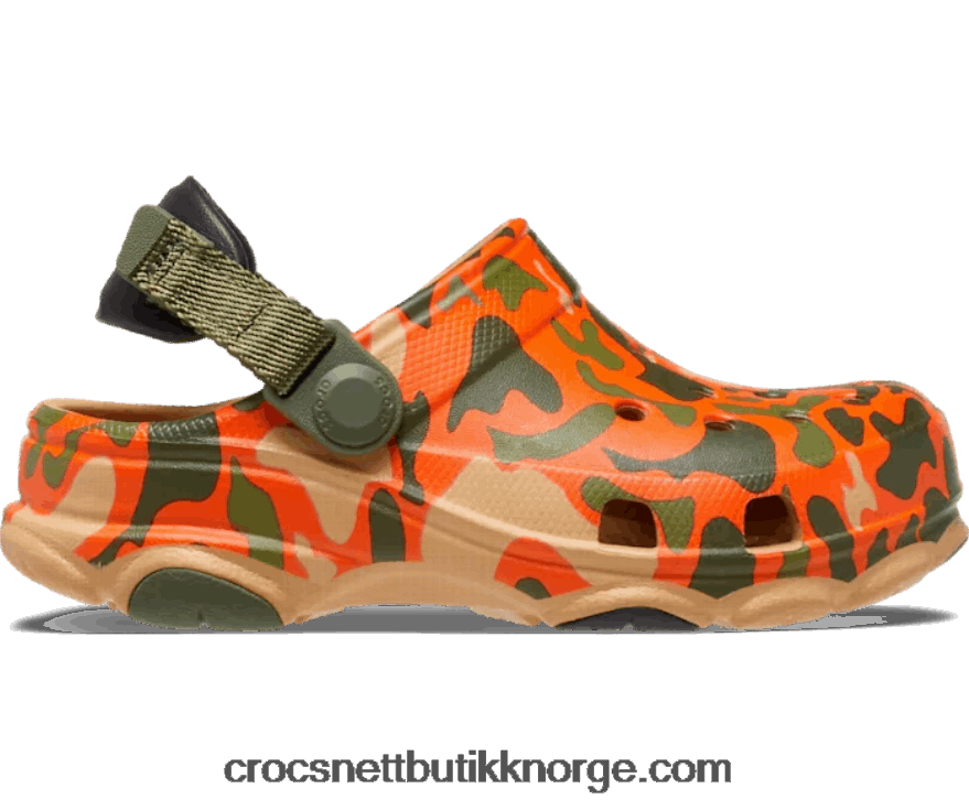 barn småbarn alterreng camo tresko Crocs tan/multi 6802D41420