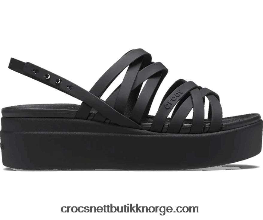 kvinner brooklyn strappy lav kile Crocs svart 6802D4449