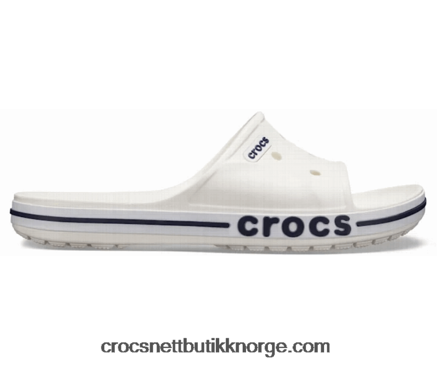 kvinner Bayaband-sklie Crocs hvit/marine 6802D4545