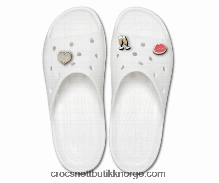 kvinner champs and kisses pack Crocs hvit 6802D4584