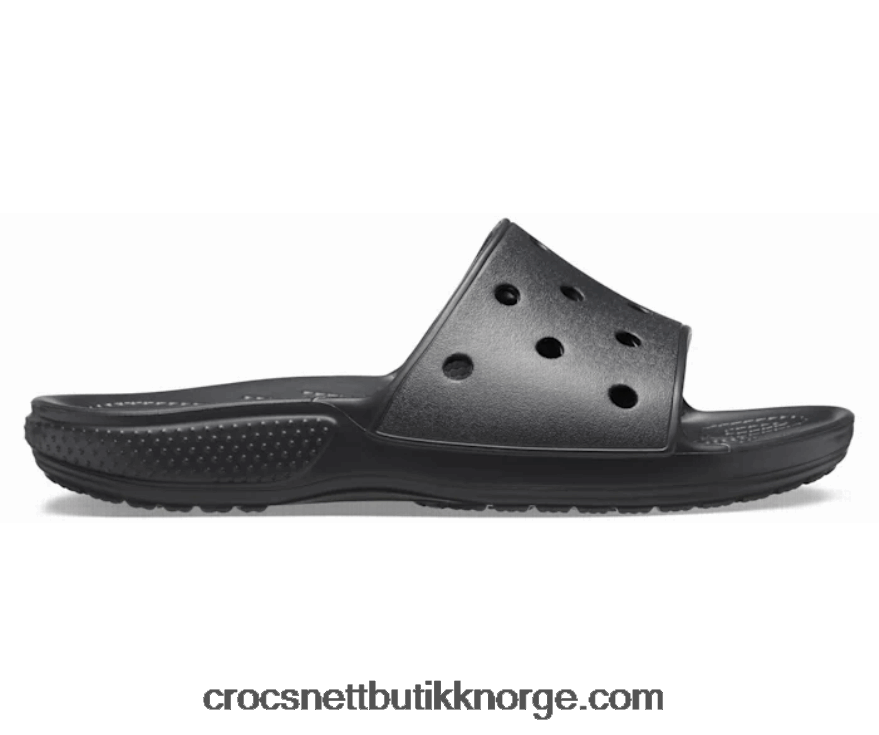 kvinner klassisk lysbilde Crocs svart 6802D4363