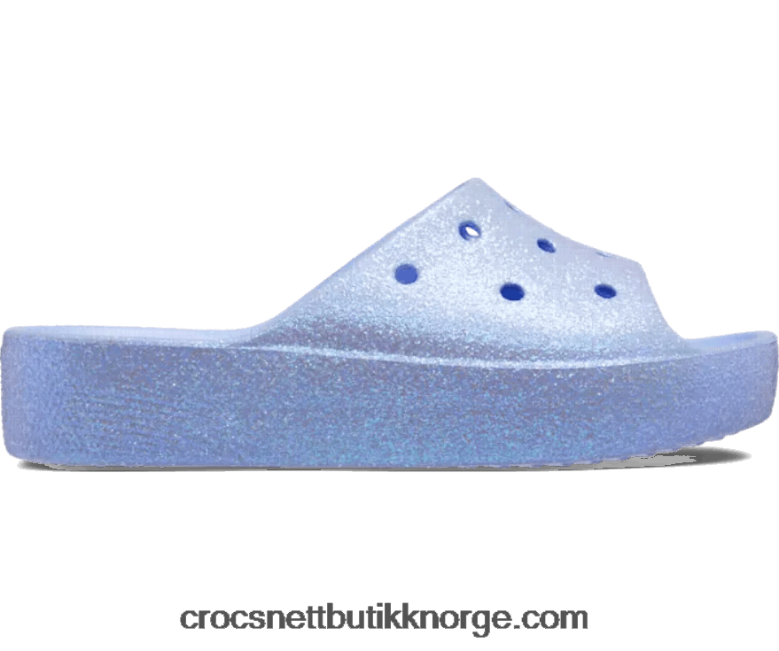 kvinner klassisk plattform glitter lysbilde Crocs månegelé 6802D4361