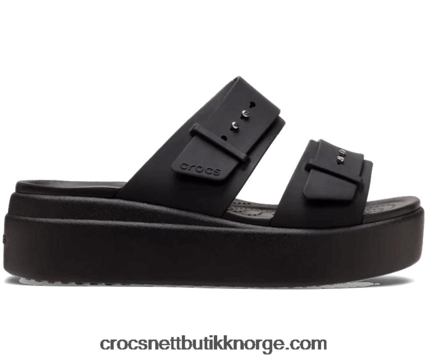 kvinner brooklyn sandal lav kile Crocs svart 6802D4451