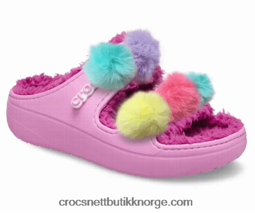 kvinner koselig puff pack Crocs taffy rosa 6802D4529