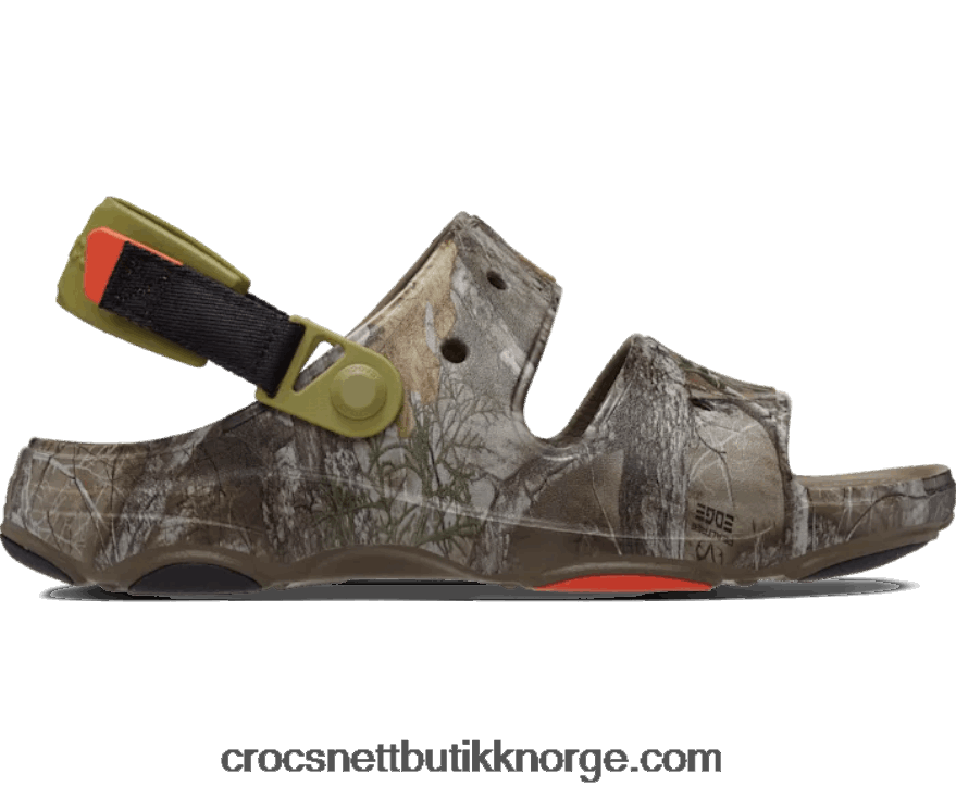 kvinner realtree edge sandal for terreng Crocs valnøtt 6802D4510