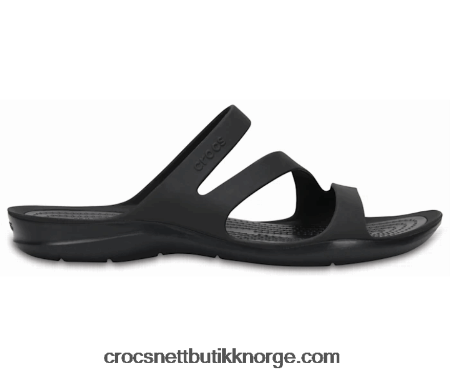 kvinner swiftwater sandal Crocs svart 6802D4578