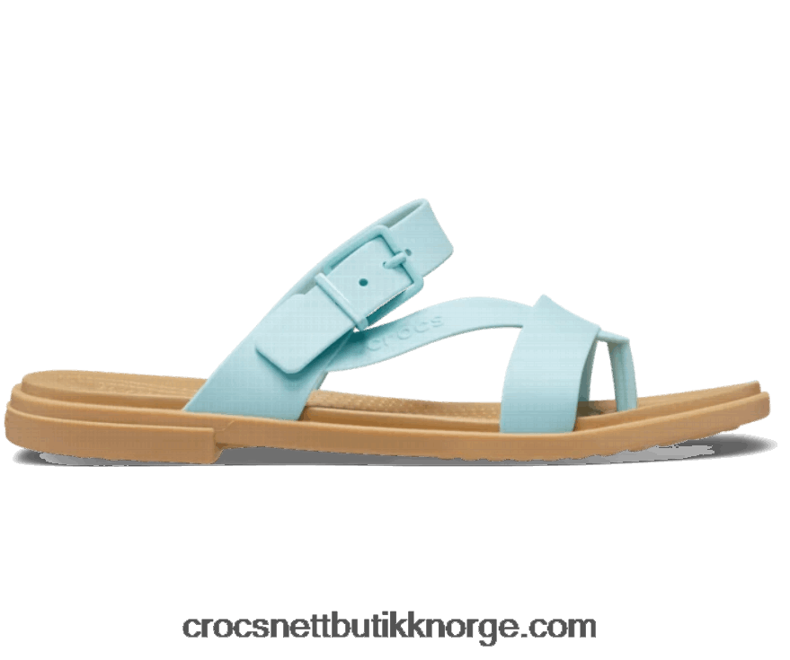 kvinner tulum tå stolpe sandal Crocs rent vann/brunfarge 6802D4526