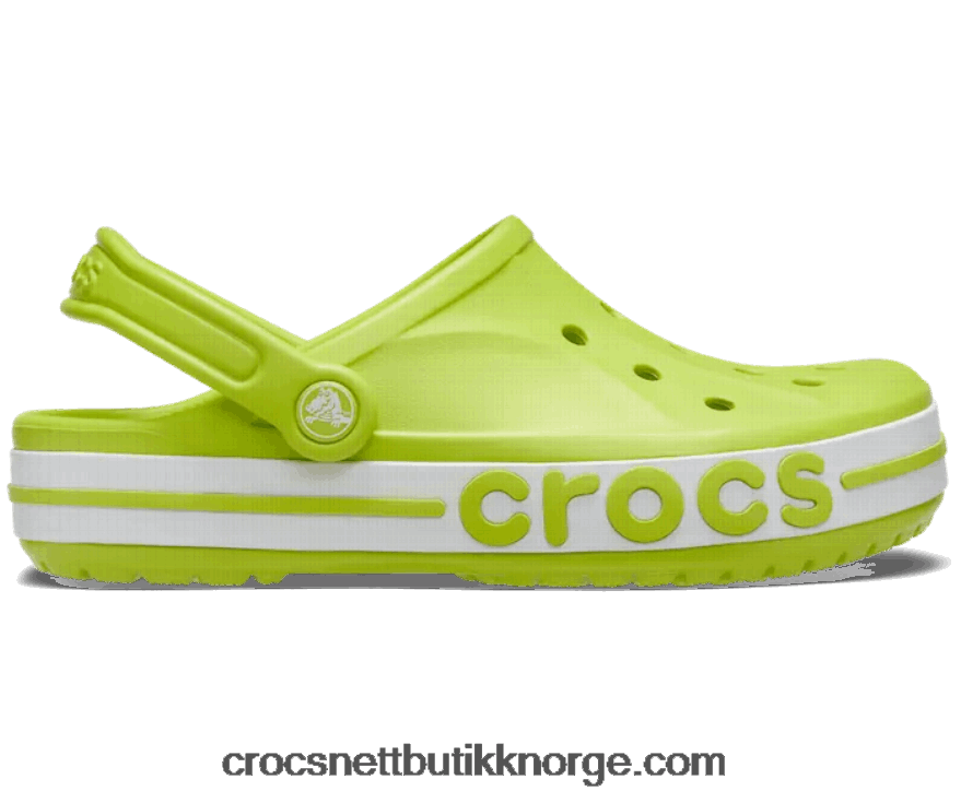 kvinner bayaband tresko Crocs lime punch/hvit 6802D4188