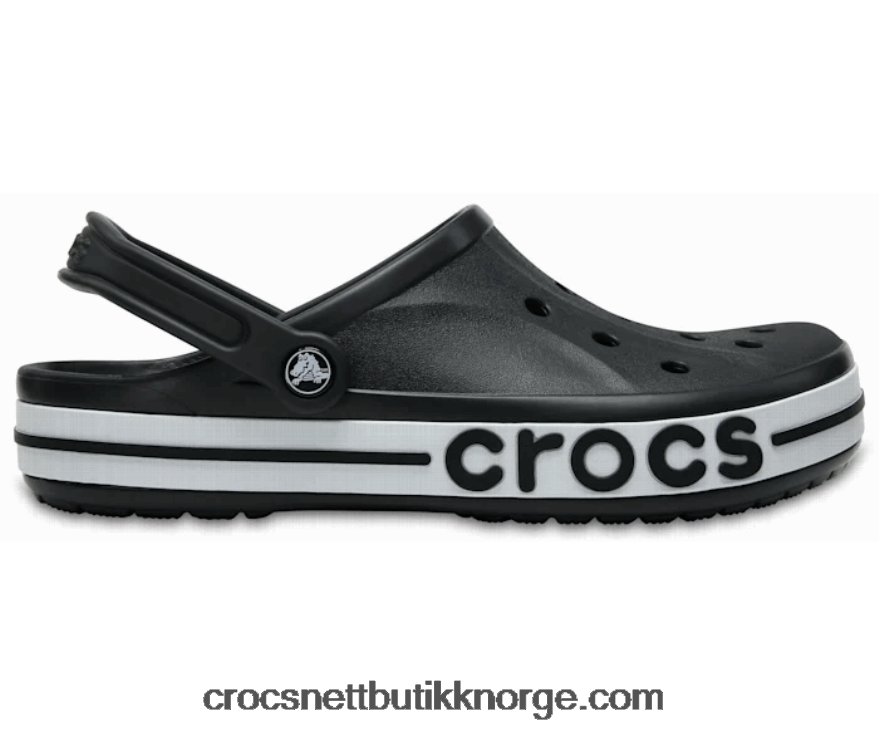 kvinner bayaband tresko Crocs svart hvit 6802D4185