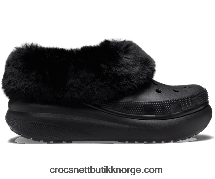 kvinner furever crush sko Crocs svart 6802D4162