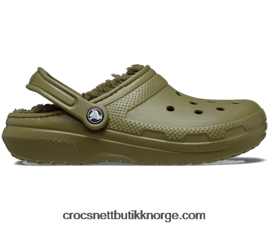 kvinner klassisk fôret tresko Crocs aloe 6802D4124