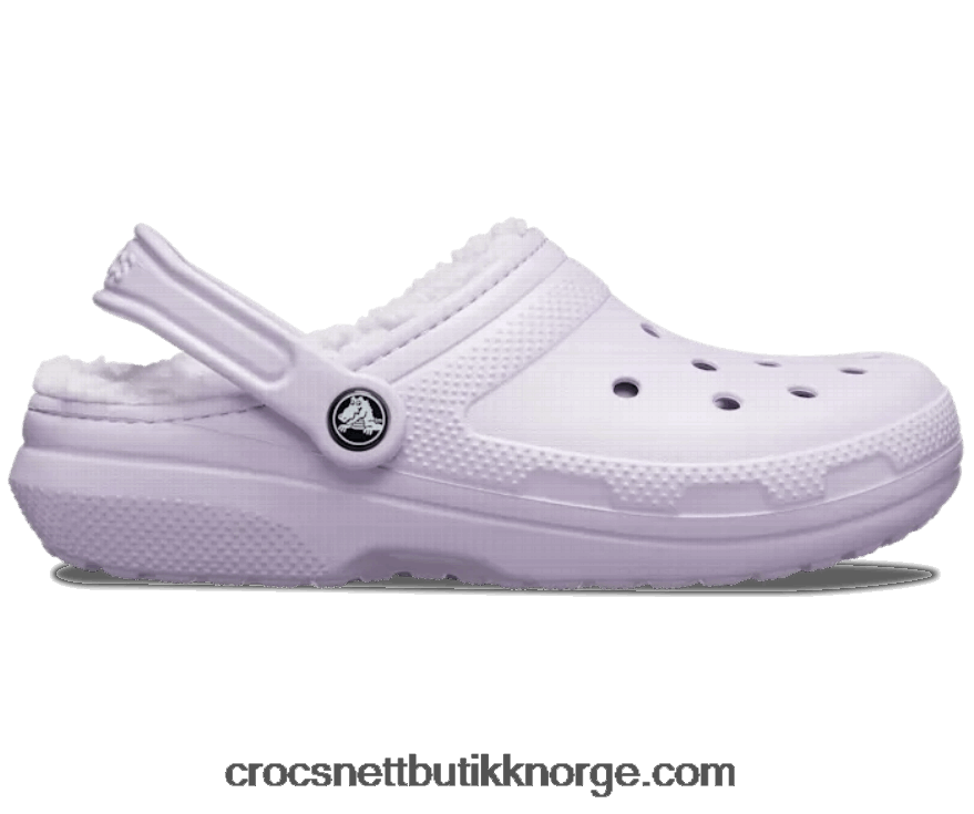 kvinner klassisk fôret tresko Crocs lavendel 6802D4116