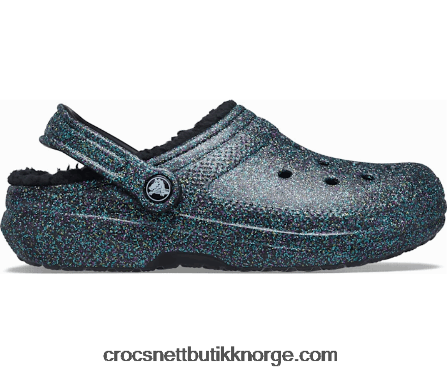 kvinner klassisk glitterfôret tresko Crocs stjernehimmel glitrer 6802D4247