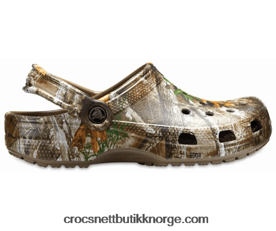 kvinner klassisk realtree edge tresko Crocs valnøtt 6802D4318