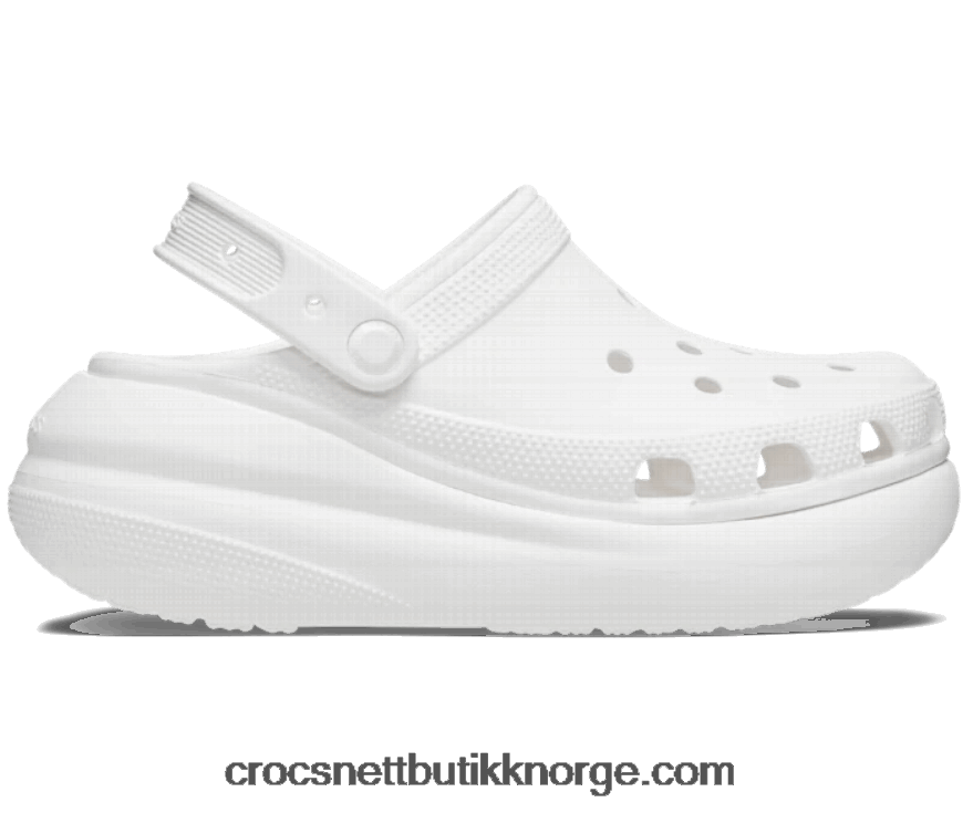 kvinner knuse tette Crocs hvit 6802D444