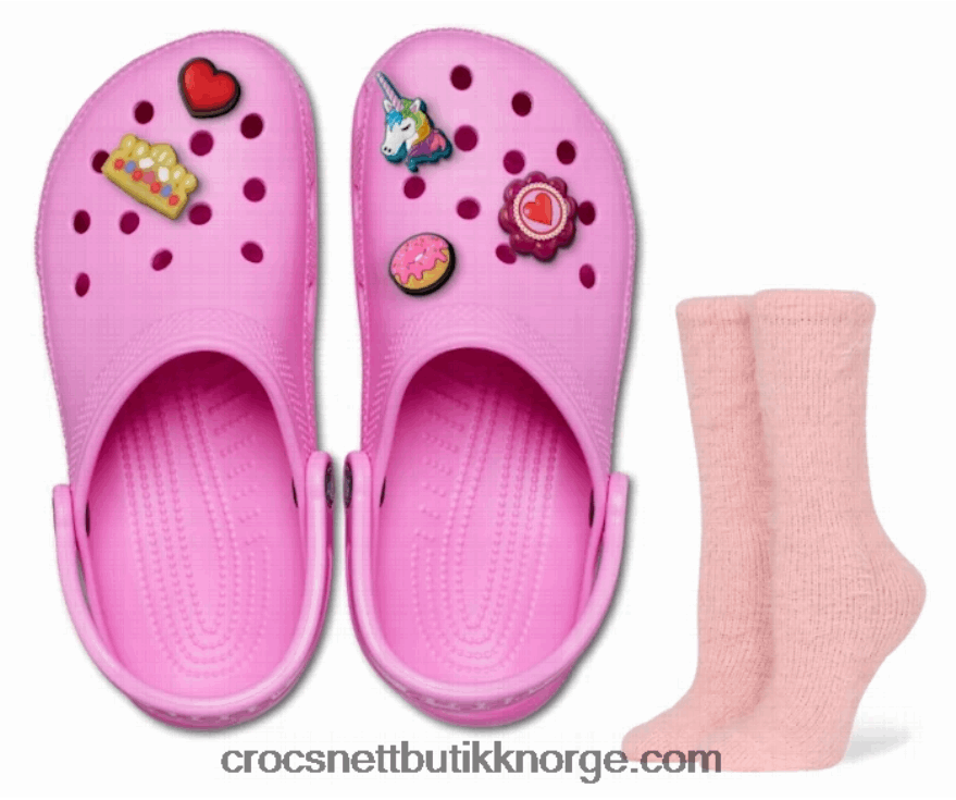 kvinner lys opp jentepakke Crocs taffy rosa 6802D438