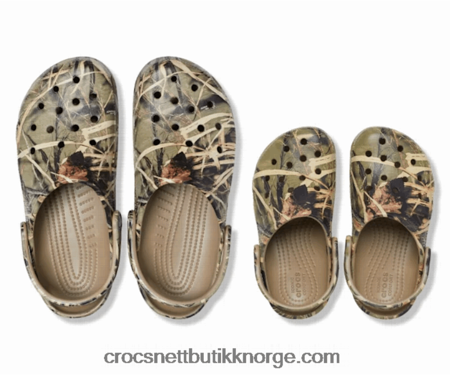 kvinner match din klassiske mini-realtree-pakke Crocs kaki 6802D4246