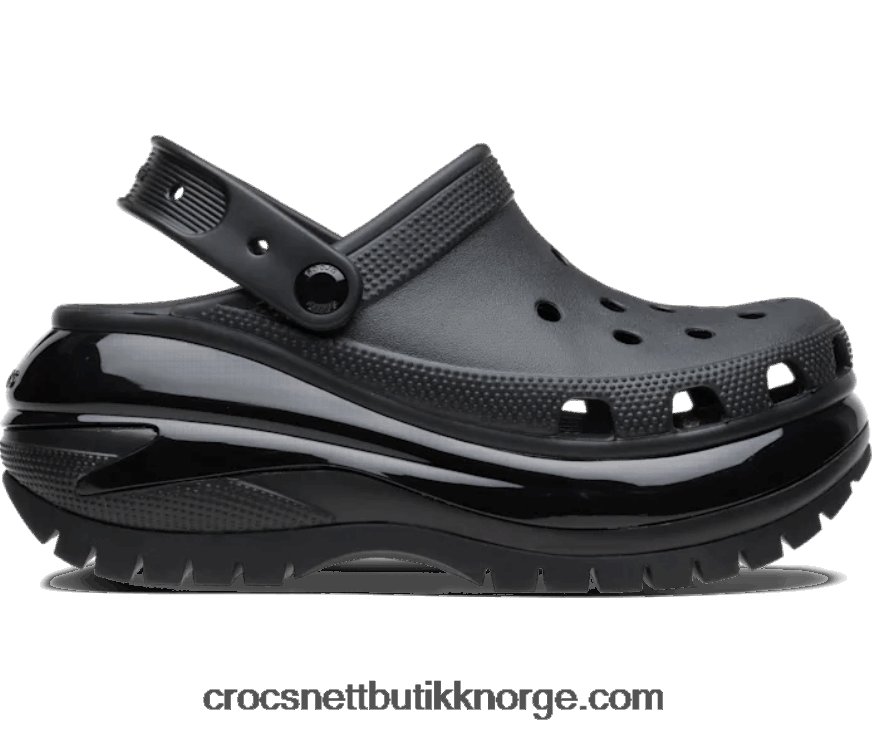 kvinner mega crush tresko Crocs svart 6802D4104