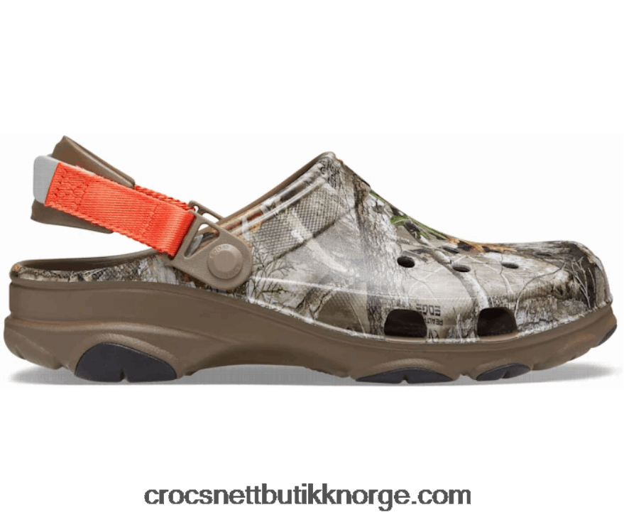 kvinner realtree edge tresko i terreng Crocs valnøtt 6802D4300