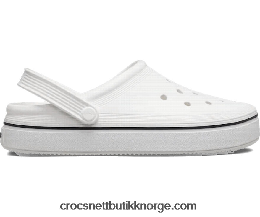 kvinner tresko utenfor banen Crocs hvit 6802D497