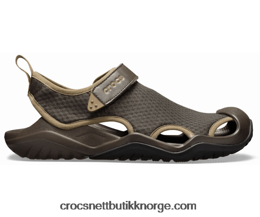 menn swiftwater sandal med netting Crocs espresso 6802D41304