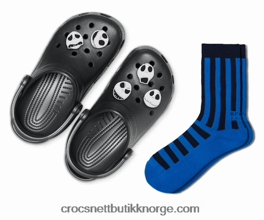 menn jack skellington ansiktspakke Crocs svart 6802D41279