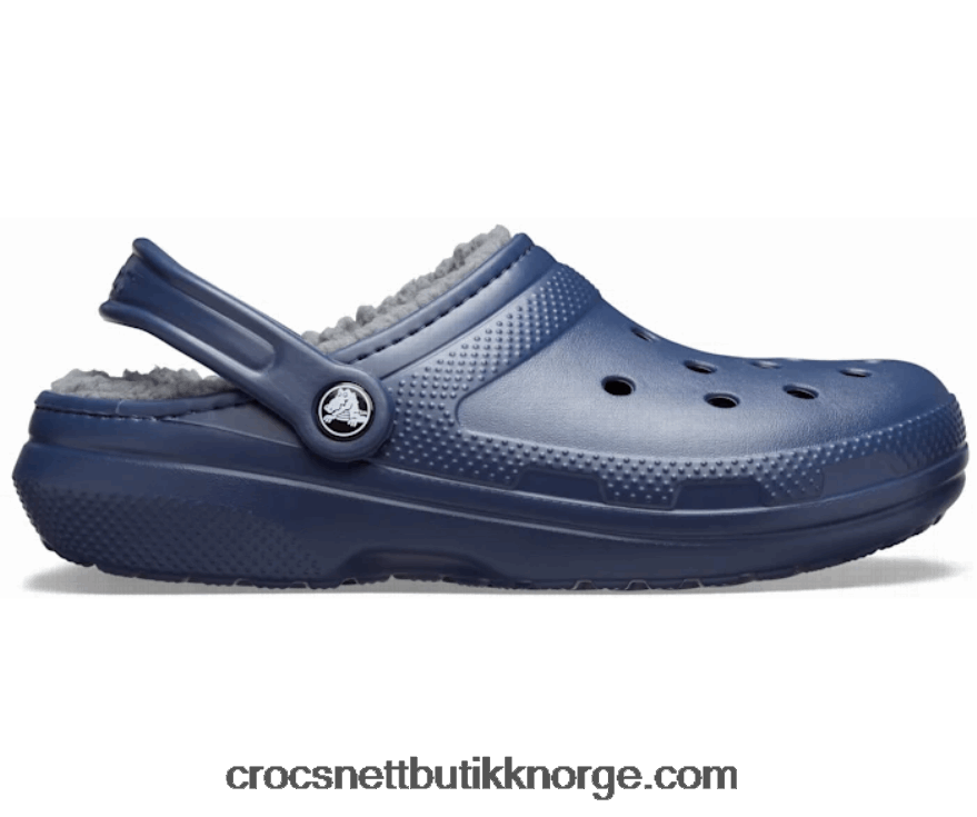 menn klassisk fôret tresko Crocs marine/kull 6802D41277